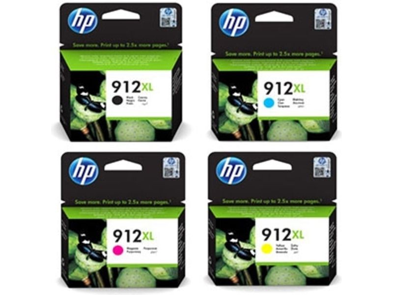 Cartouche d'encre HP 912XL (3YP34AE) - 4 couleurs - Grande capacité - Multipack