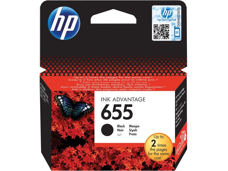 Cartucho de tinta HP 655 - Negro