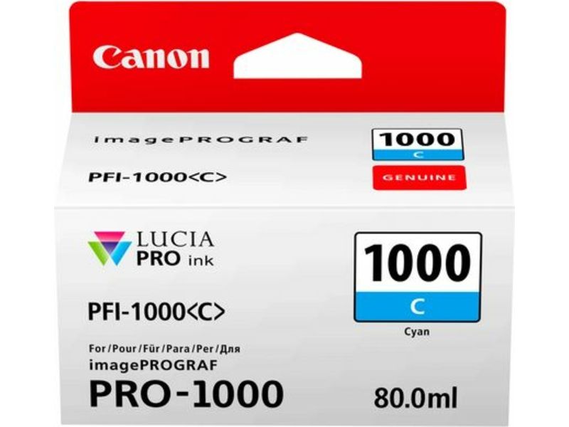 Canon PFI-1000C Cyan Ink Cartridge