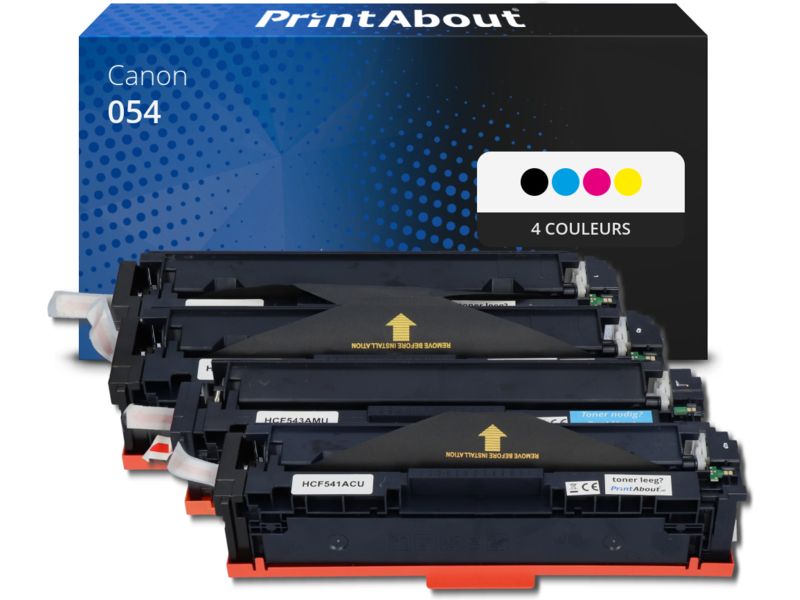 Toner compatible Canon 054 - 4 couleurs - Multipack PrintAbout