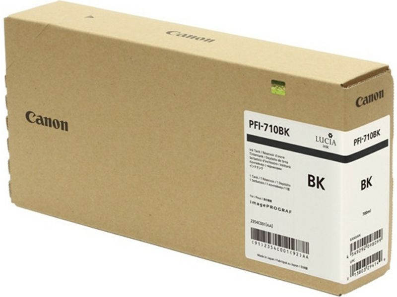 Cartucho de tinta Canon PFI-710BK - Negro - 700 ml