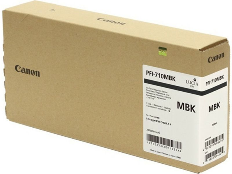Tinta de impresora Canon PFI-710MBK Negro mate