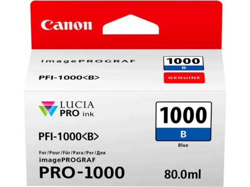 Canon PFI-1000B Ink Cartridge - Blue - 80ml