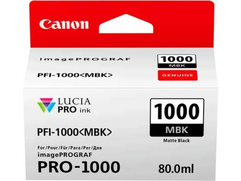 Canon PFI-1000MBK Black Matte Ink Cartridge