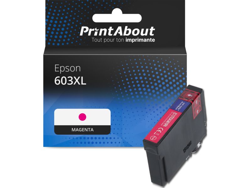 Cartucho compatible Epson 603XL (C13T03A34010) - Magenta - Alta capacidad