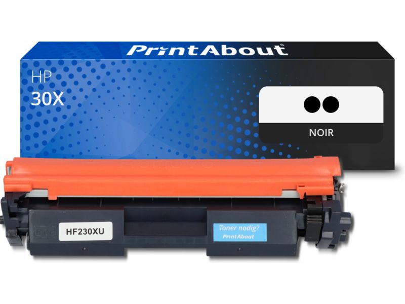 Toner compatible HP 30X (CF230X) - Noir - Multipack
