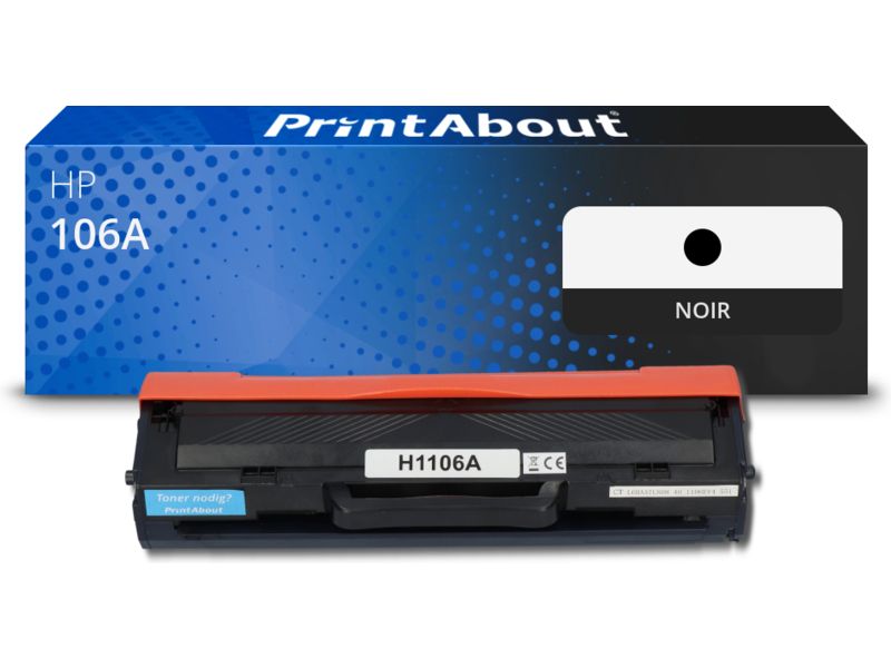 Cartouche d'encre compatible PrintAbout HP 106A (W1106A) Noir