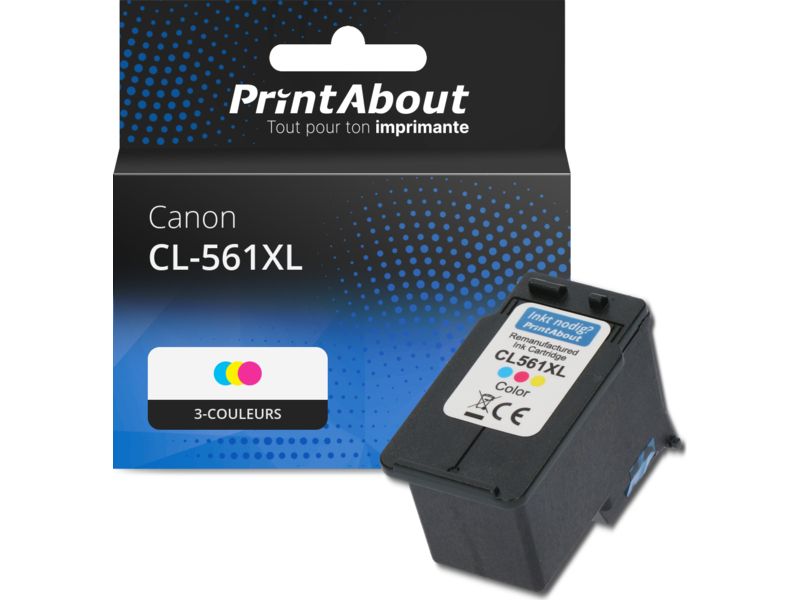 Cartucho compatible Canon CL-561XL - 3 colores - Gran capacidad