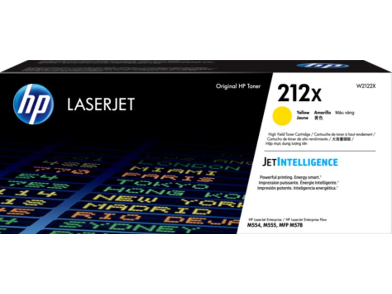 Cartouche toner HP 212X Jaune - Grande capacité