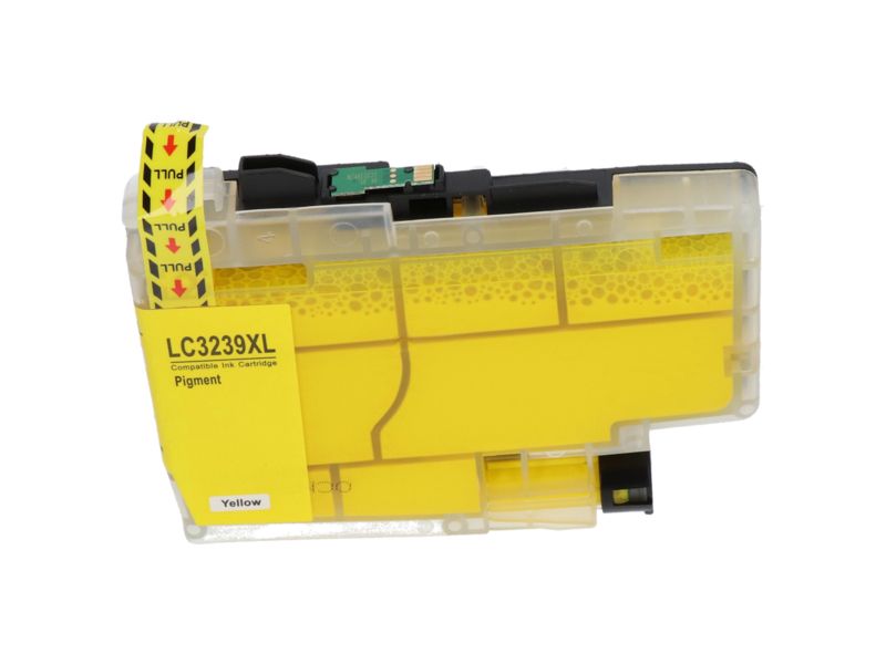 Tinta compatible Brother LC-3239XLY - Amarillo - Alta capacidad