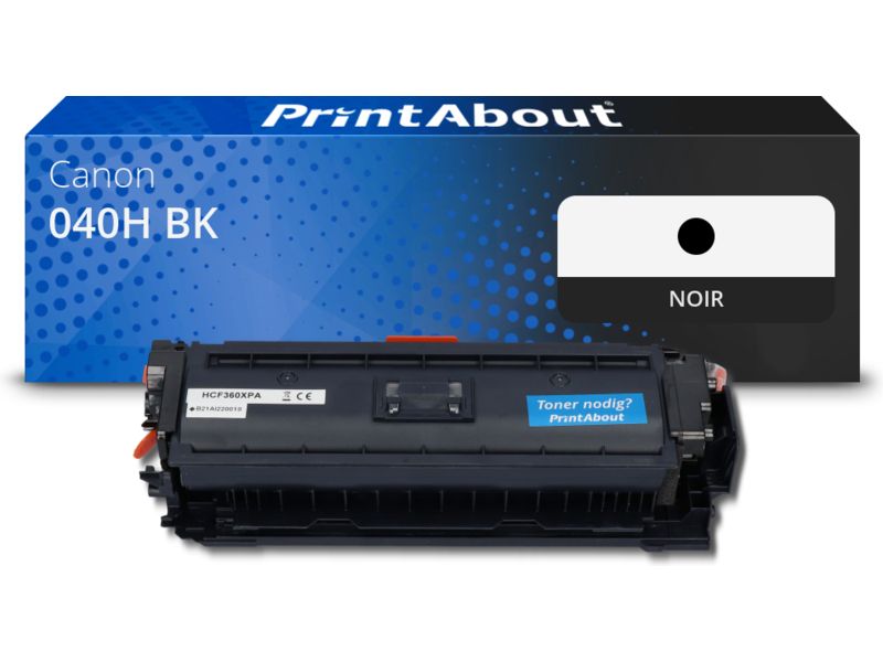 Toner compatible Canon 040H BK - Noir - Grande capacité