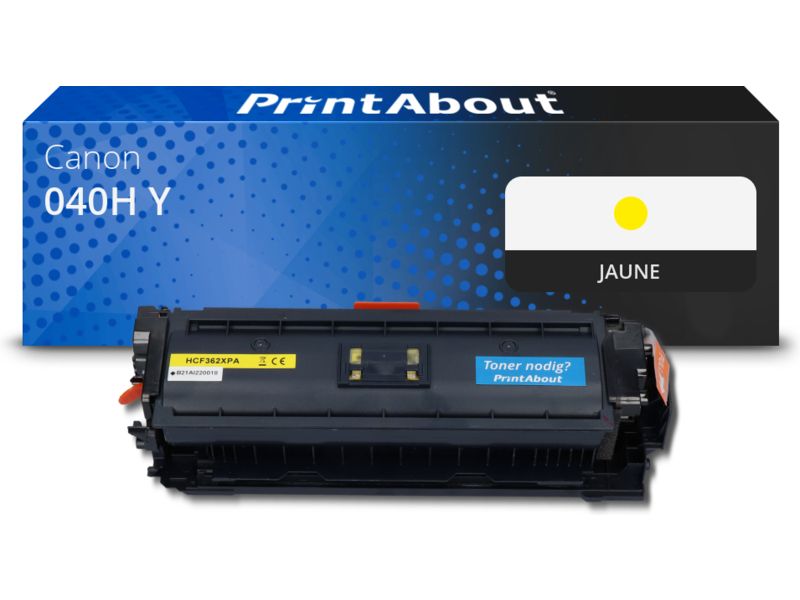 Toner Canon 040H Amarillo - Alta capacidad (marca PrintAbout)