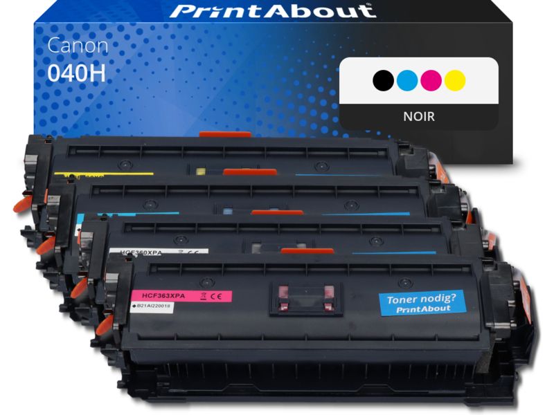 PrintAbout Canon 040H Toner, Black - Multipack