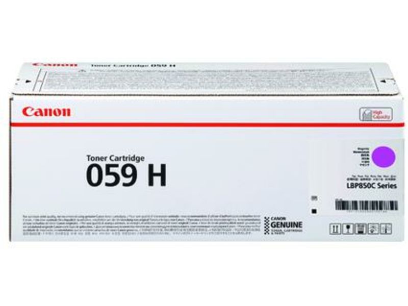 Toner Canon 059H M, Magenta, Alta capacidad