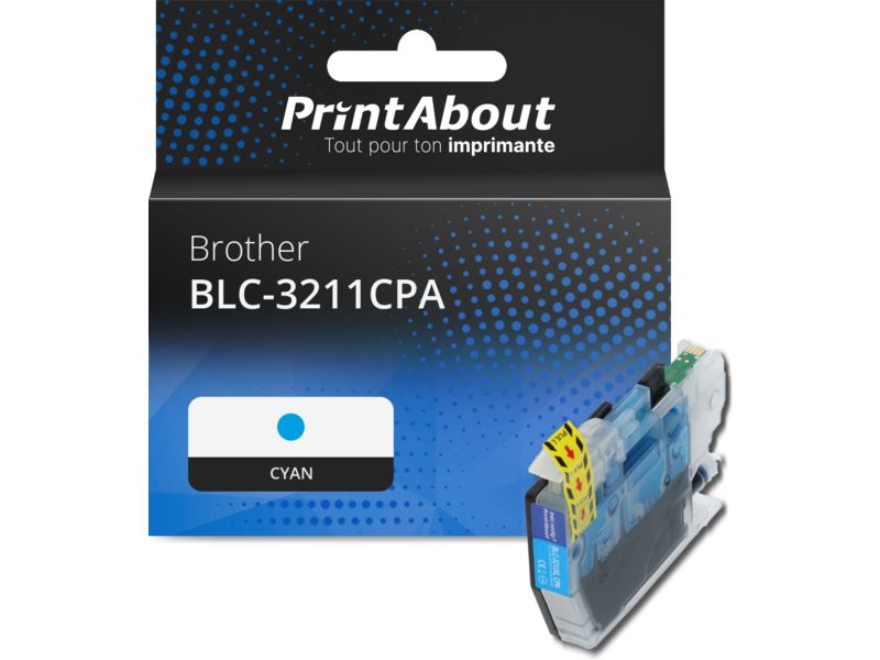 Cartucho de tinta Brother LC-3211C cian de gran capacidad por PrintAbout