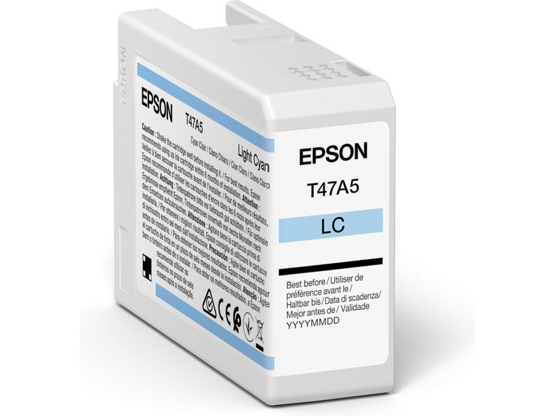 Epson T47A5 Cyan Ink Cartridge - Light Cyan - 50ml