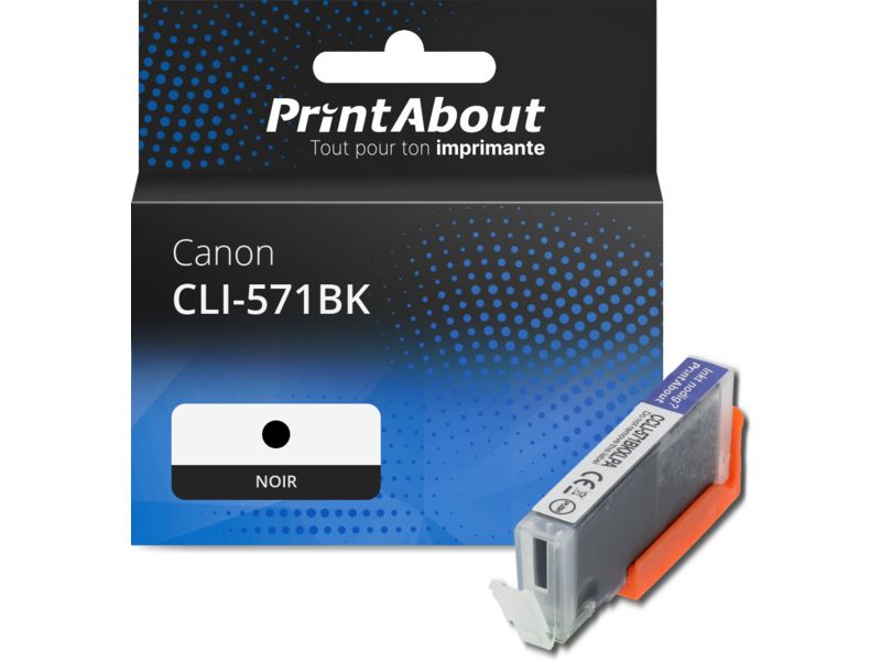 Cartouche d'encre Canon CLI-571BK - Noir