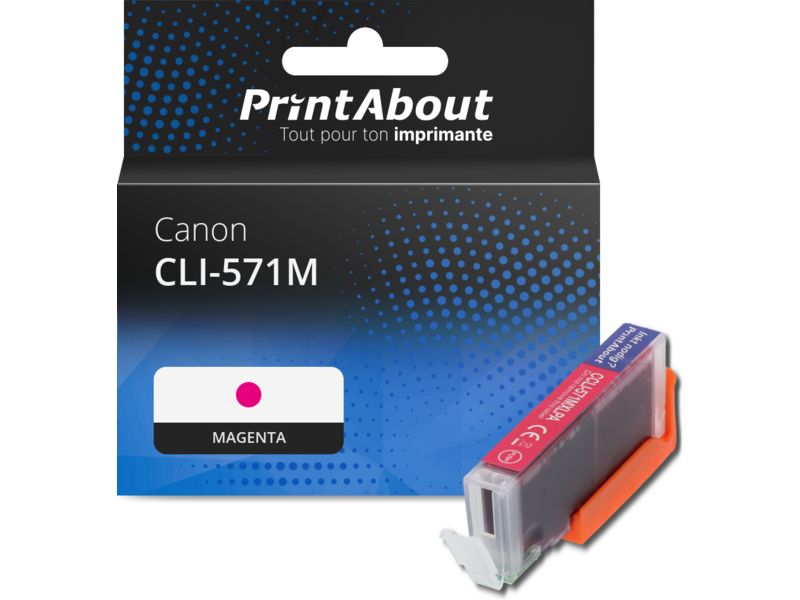 Cartouche d'encre compatible PrintAbout CLI-571M Magenta