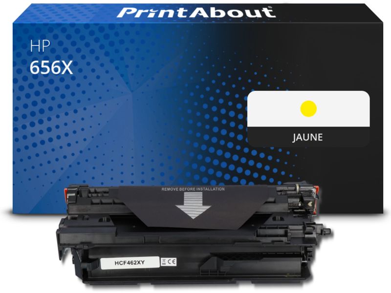 Toner compatible PrintAbout HP 656X (CF462X) Jaune - Grande capacité