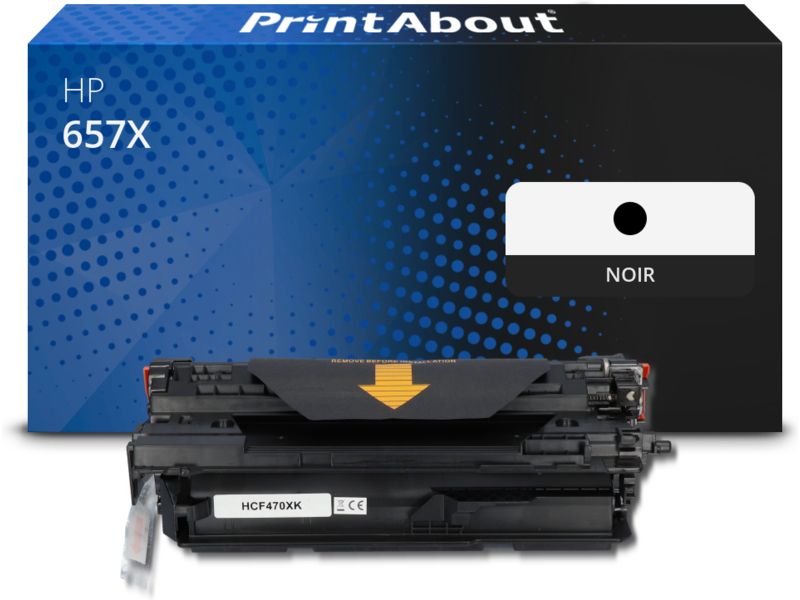 Toner HP compatible 657X (CF470X) Noir - Grande capacité