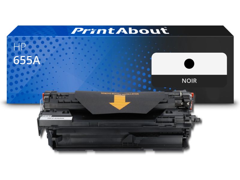 Toner HP compatible 655A (CF450A) Noir
