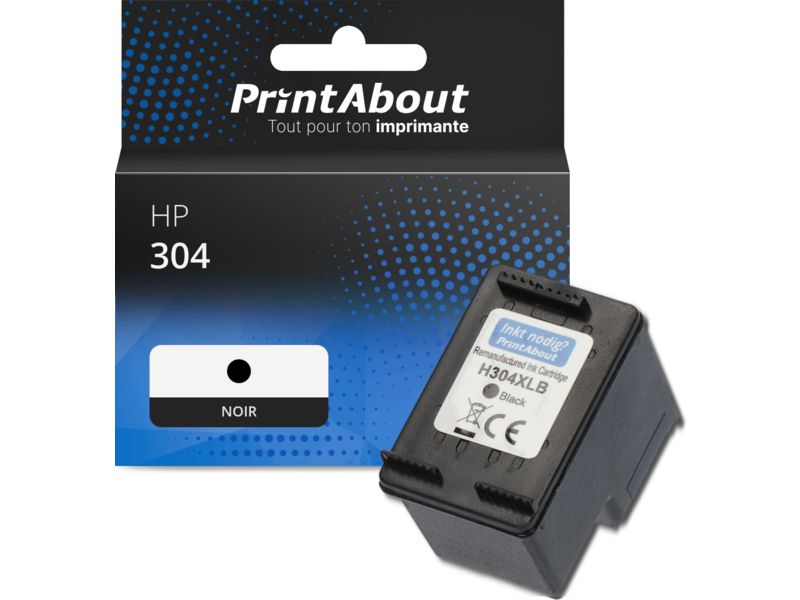Cartucho de tinta compatible PrintAbout HP 304 - Negro (N9K06AE)