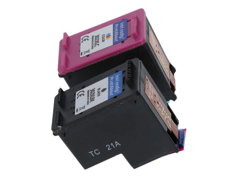 PrintAbout HP 302 Compatible Cartridge - Black + 3 Colors - Multipack (X4D37AE)