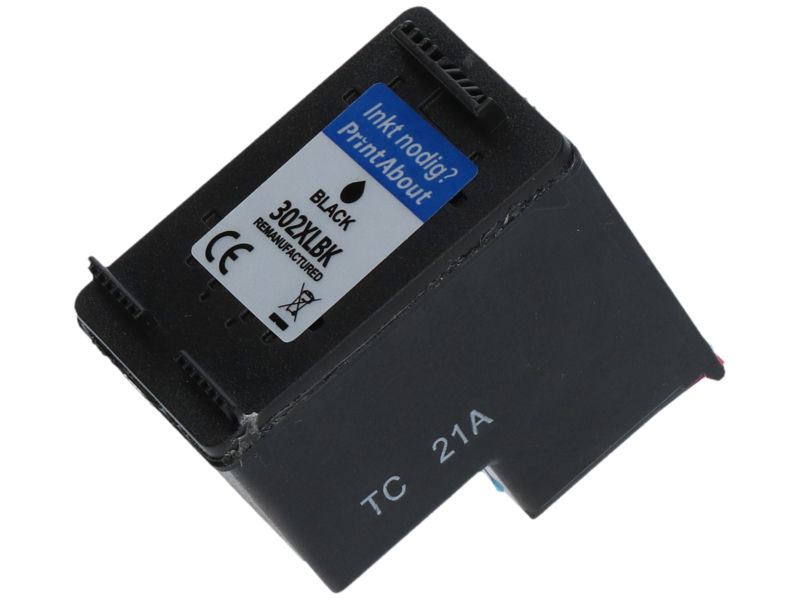 Cartucho de tinta PrintAbout HP 302 - Negro (F6U66AE)