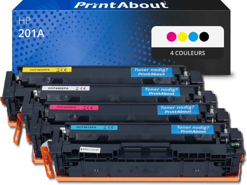 PrintAbout Compatible HP 201A (CF400A) 4-Color Toner Multipack
