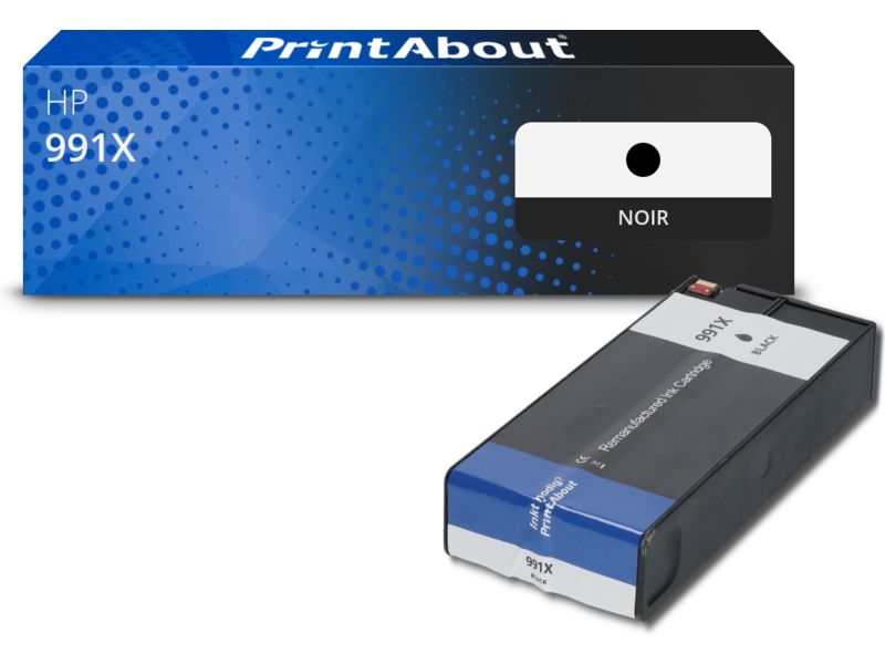 Cartouche compatible PrintAbout HP 991X - Noir - Grande capacité