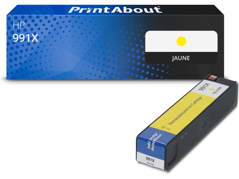 Cartucho compatible PrintAbout HP 991X - Amarillo - Alta capacidad