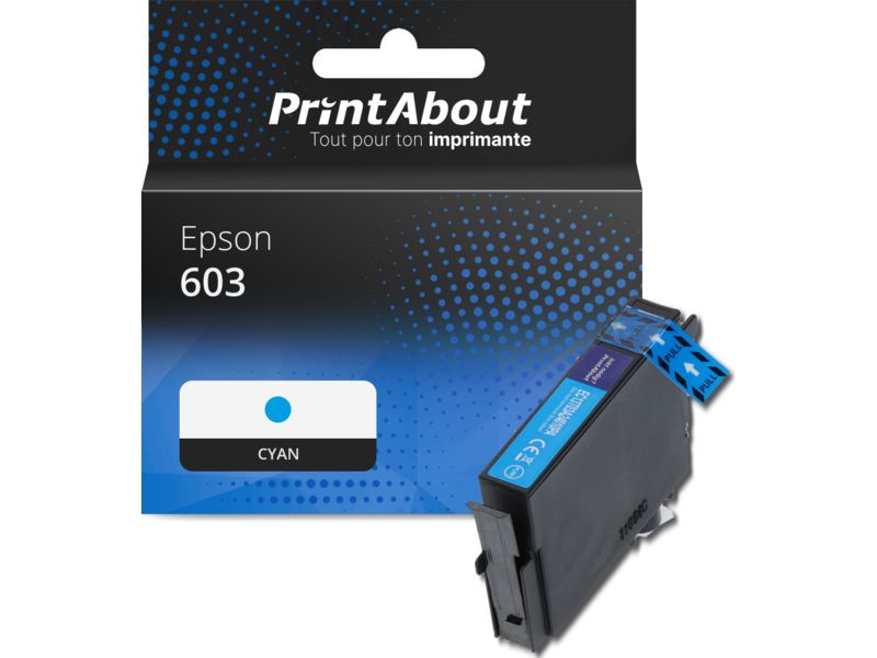 Cartucho compatible Epson 603 (EC13T03U2401) - Cian por PrintAbout