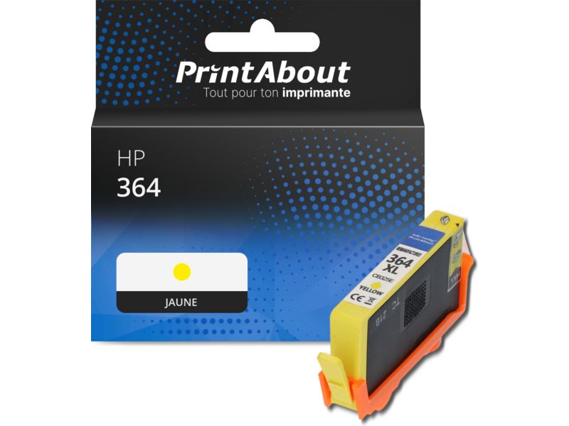 PrintAbout Compatible HP 364 Cartridge - Yellow (CB320EE)
