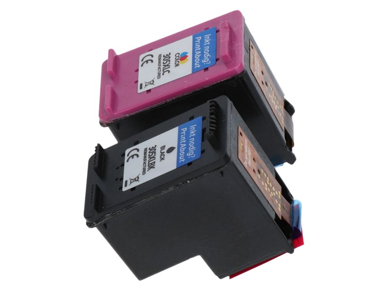 PrintAbout HP 305 Ink Cartridge - Black + 3 Colors - Multipack