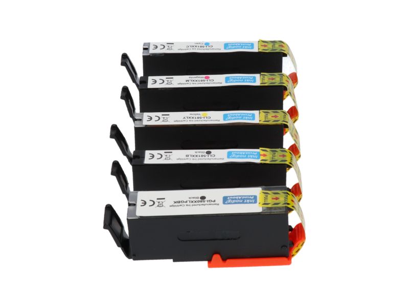 Cartouche d'encre compatible Canon PGI-580/CLI-581 Multipack - 5 couleurs