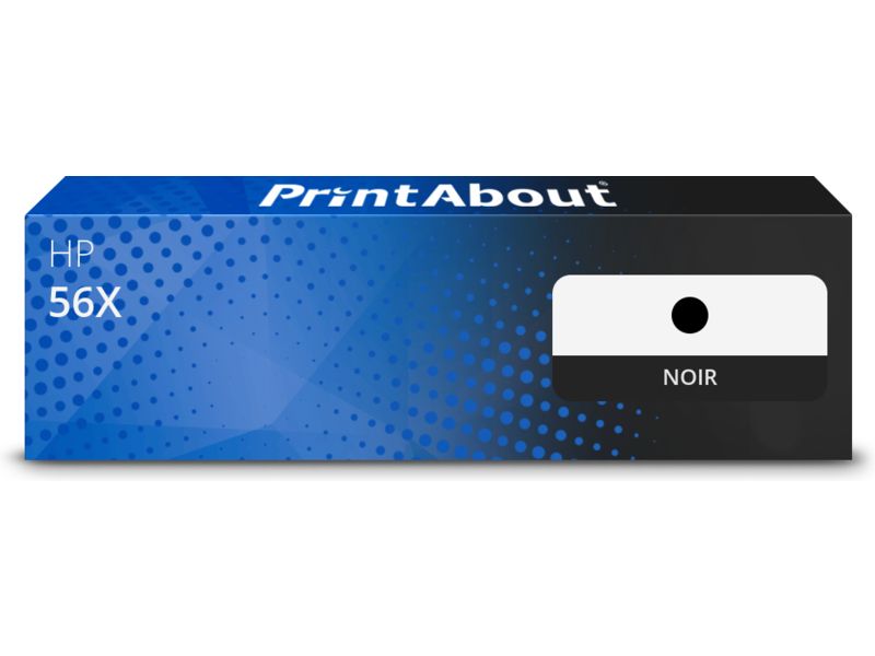 PrintAbout Compatible HP 56X (CF256X) Black Toner - High Capacity