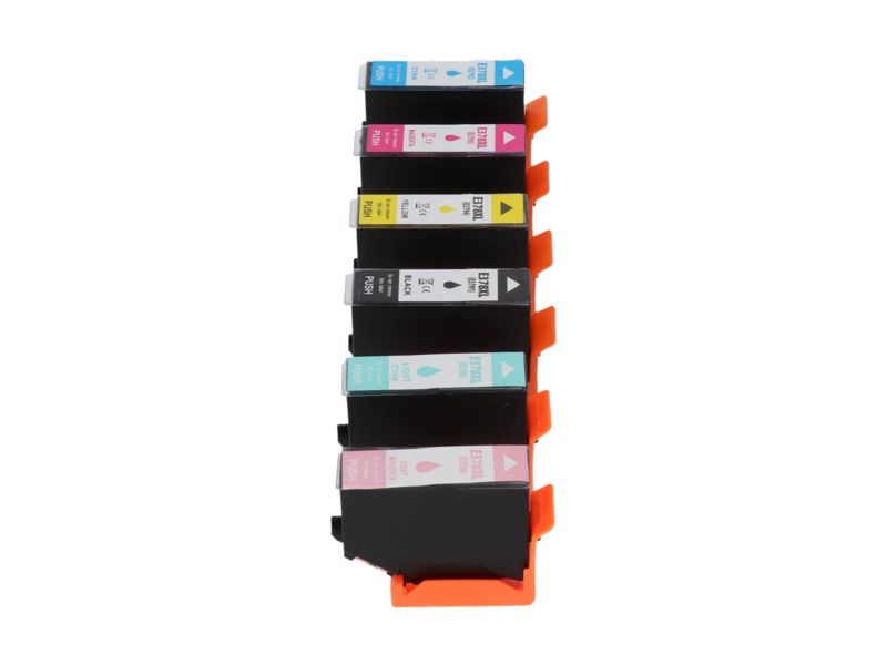 Cartouche compatible Epson 378XL (C13T37984010) - 6 couleurs - Grande capacité - Multipack