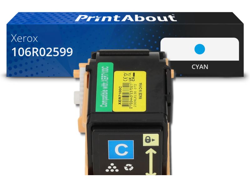 Xerox Toner Compatible 106R02599 - Cyan by PrintAbout