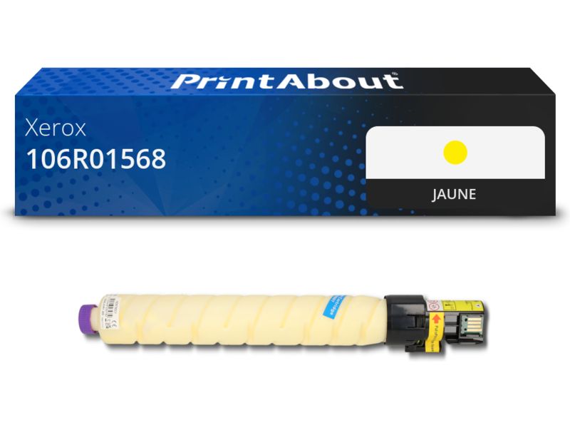 Toner compatible Xerox 106R01568 - Jaune - Grande capacité
