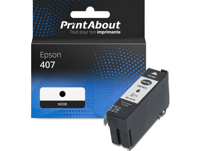 Cartouche compatible Epson 407 - Noir
