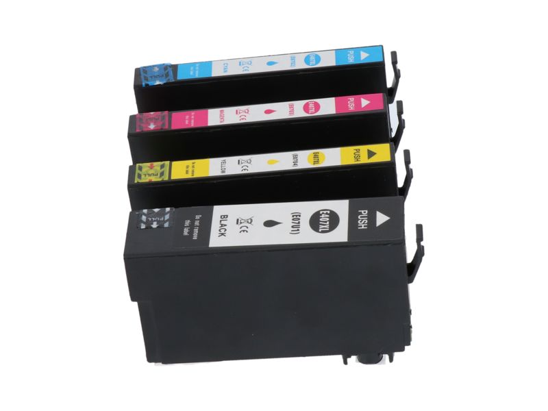 Cartucho compatible Epson 407 (C13T07U41/42/43/440) - Multipack de 4 colores