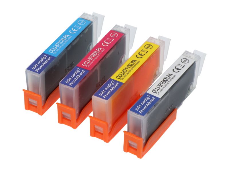Multipack de cartuchos de tinta Canon CLI-571 - Negro/Colores - 4 unidades