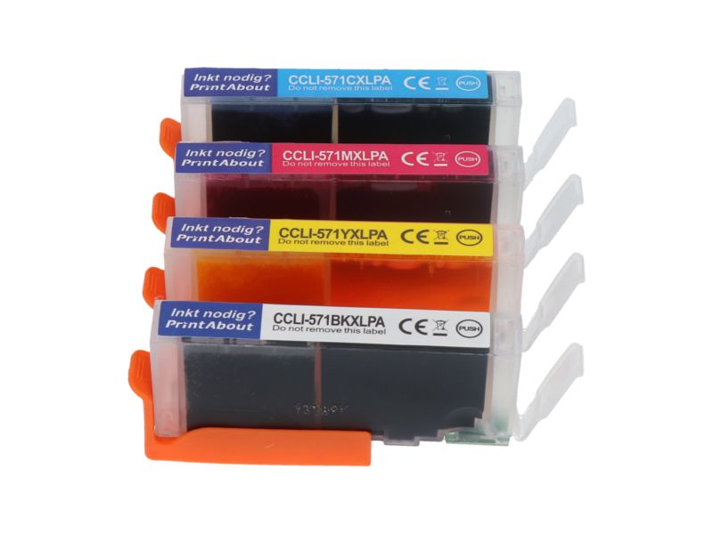 Multipack de cartuchos de tinta Canon CLI-571 - Negro/Colores - 4 unidades