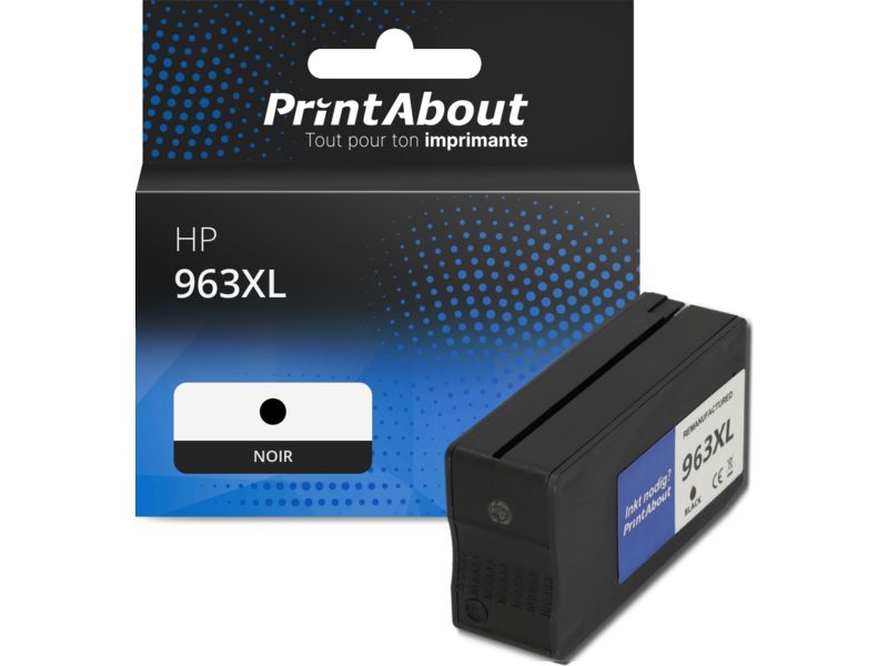 Cartucho compatible HP 963XL (3JA30AE) - Negro - Alta capacidad