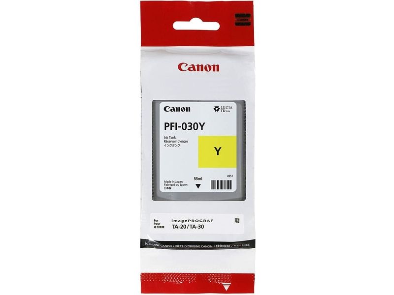 Cartucho de tinta Canon PFI-030Y Amarillo