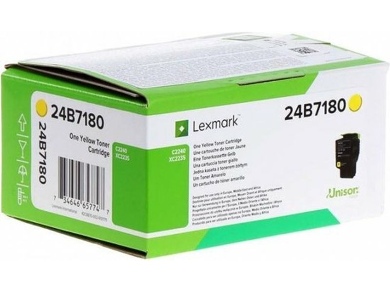 Cartouche de toner Lexmark 24B7180 Jaune