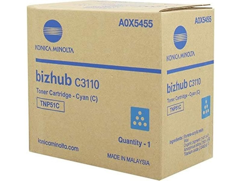 Toner Konica Minolta A0X5455 - Ciano (Capacidad 5000)