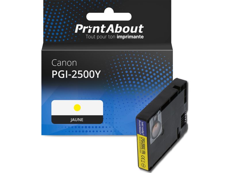 Cartucha de tinta PrintAbout Canon PGI-2500Y Amarillo