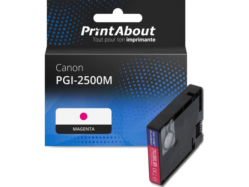 PrintAbout Compatible Canon PGI-2500M - Magenta Ink Cartridge
