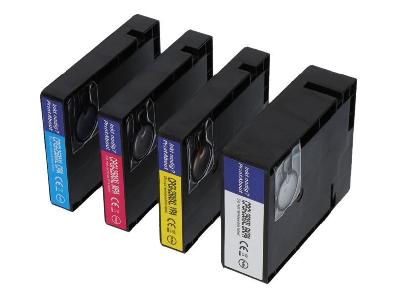 PrintAbout Canon PGI-2500 Multi-Color Ink Cartridge - 4 Colors - Pack of 4